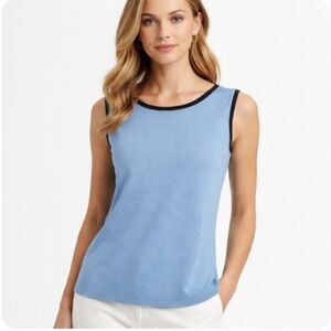 MISOOK Basic Luxe Knit Tank In Powder Blue | XL